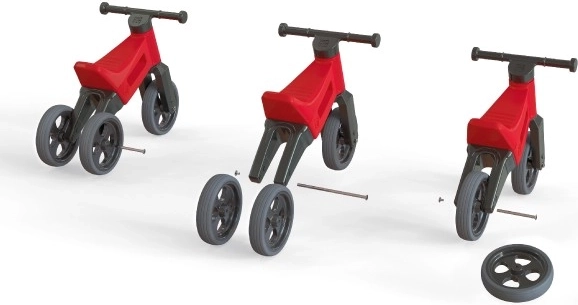 2‑în‑1: din tricicletă în bicicletă de echilibru în câteva clipe