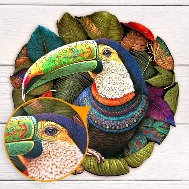 Puzzle din lemn tucan 500 piese