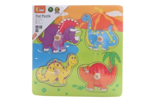 Puzzle din lemn - dinozauri