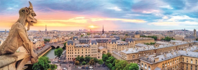 Puzzle panoramic - Vedere de la catedrala Notre-Dame, 1000 piese