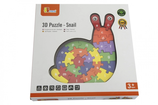 Puzzle 3D Melc cu Litere