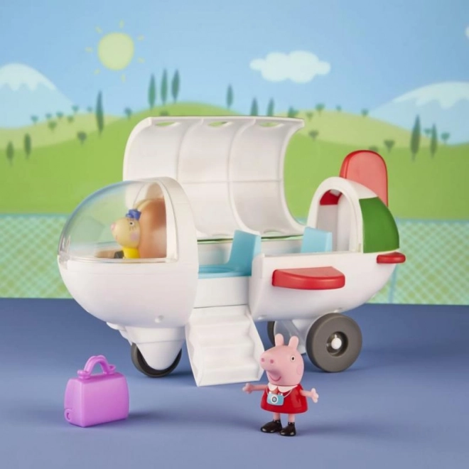 Prasátul Peppa în avion