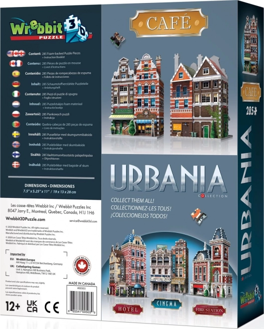 Puzzle 3D Urbania: Cafenea
