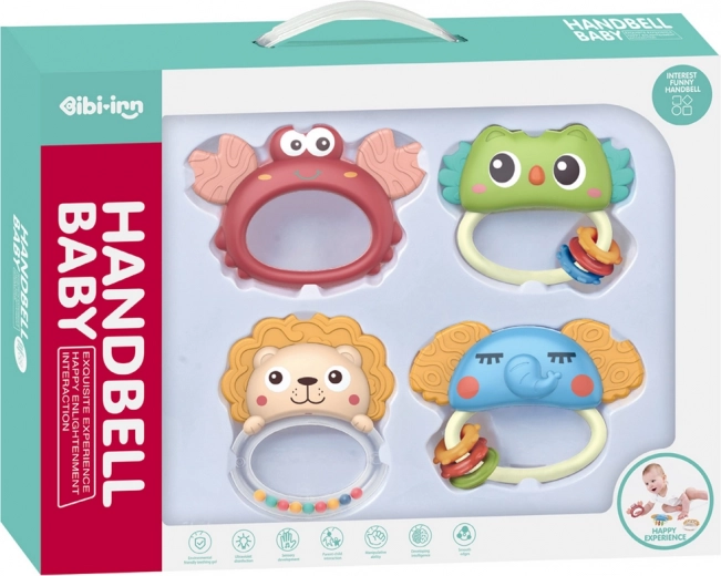 Set de zornăitoare și jucării de dentiție Animale