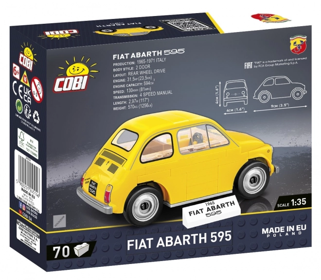 Fiat Abarth 595 din blocuri COBI