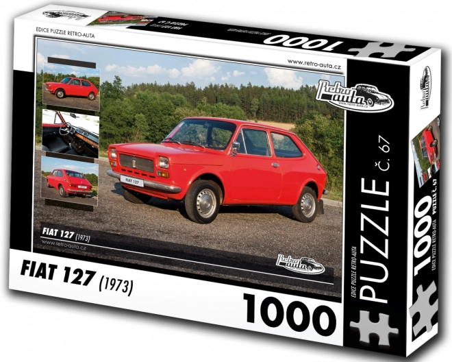 Puzzle retro mașini Fiat 127 (1973) 1000 piese