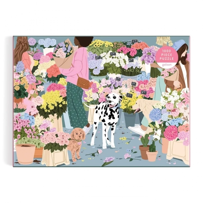 puzzle piața de flori 1000 piese