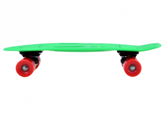 Deska skateboard ușoară pentru copii cu decupaje – verde