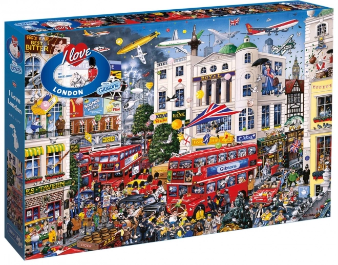 Puzzle iubesc Londra GIBSONS 1000 piese