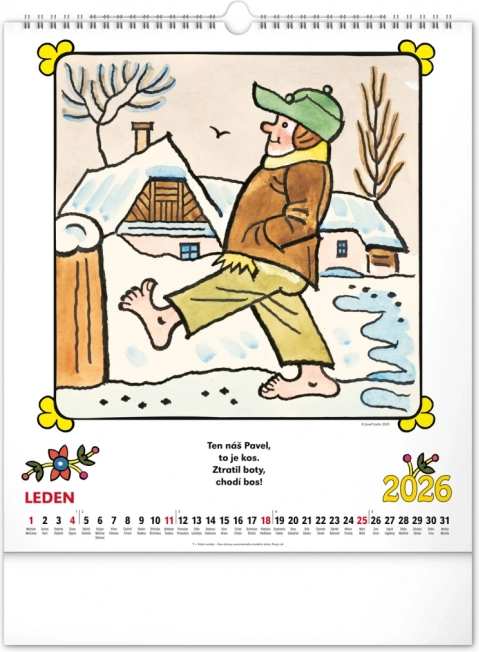 Calendar de perete Josef Lada - Rime 2026
