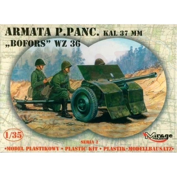 Model armă anti-tanc 37mm Bofors WZ.36