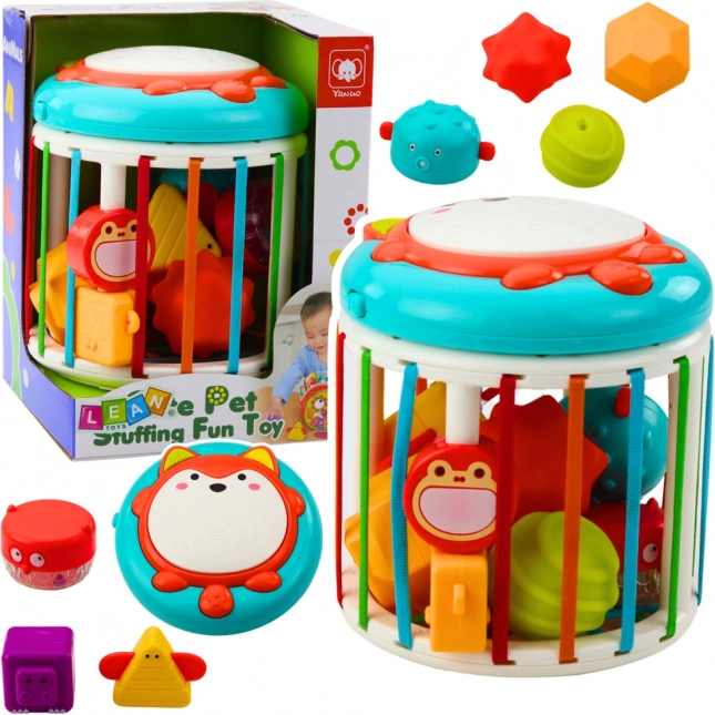 Cub senzorial interactiv cu vulpe, lumini și sunete