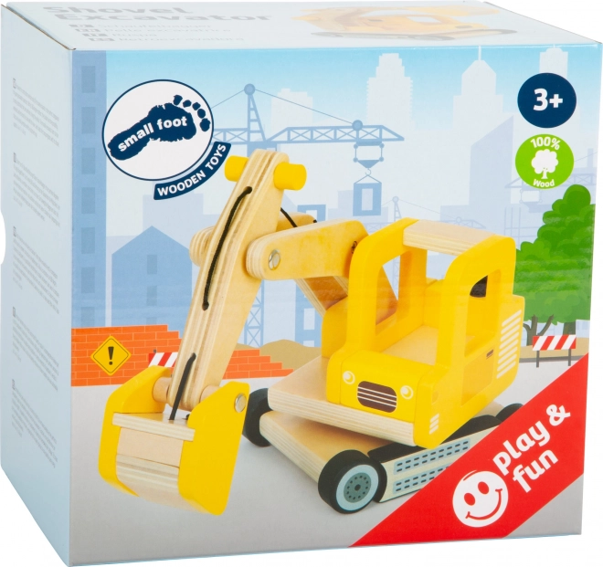 Excavator din lemn cu cupă