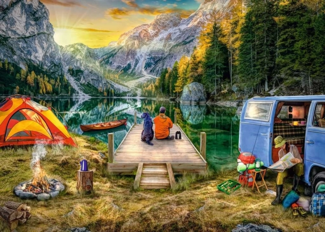 Puzzle Camping Ravensburger 1000 piese