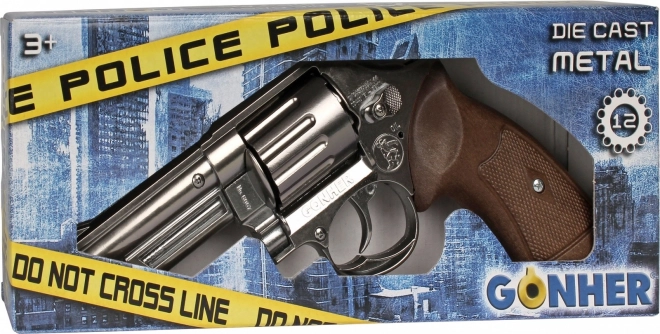 Revolver de metal pentru poliție cu 12 cartușe