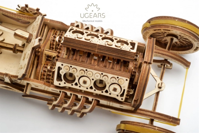 Puzzle 3D maşină Grand Prix de la UGEARS