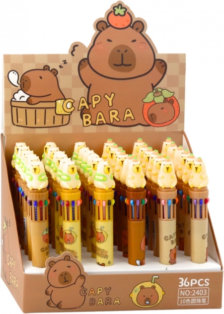 Pix cu mai multe culori și figură de capybara