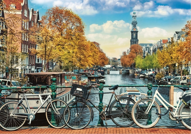 Puzzle Wanderlust: Toamna în Amsterdam 1000 de piese