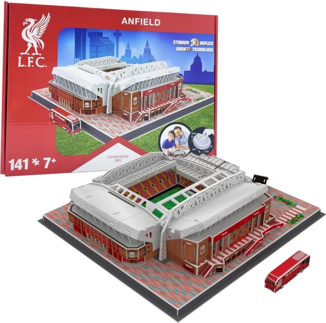 Puzzle 3D Stadion Anfield FC Liverpool