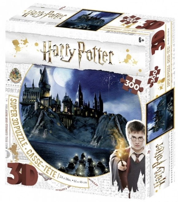 Puzzle 3D Harry Potter Noaptea la Hogwarts 300 de piese