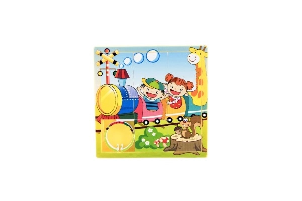 Huzzle puzzle animal plastic 10cm mix