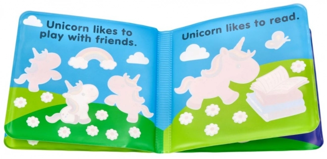 set carte colorantă cu jucărie - unicorn