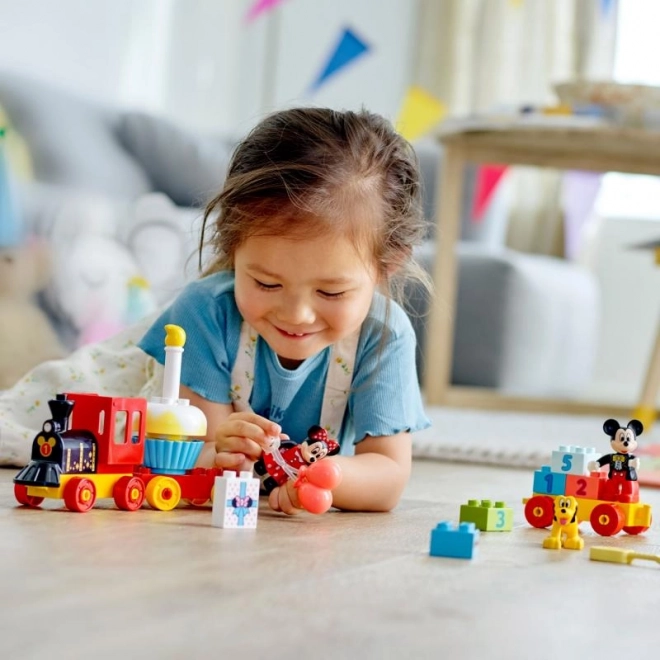 Trenuleț de aniversare Mickey și Minnie LEGO DUPLO Disney