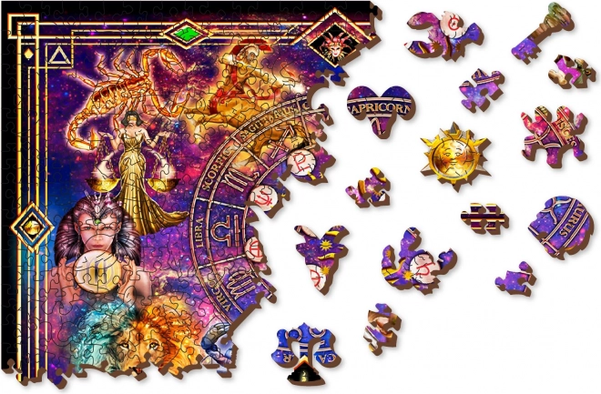 Puzzle din lemn Zodia de la Wooden City 505 piese