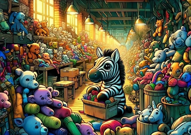 Puzzle Fabrica de jucării 100 de piese