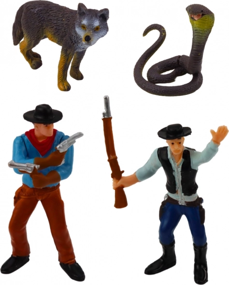 Set cowboy de vest cu figurine