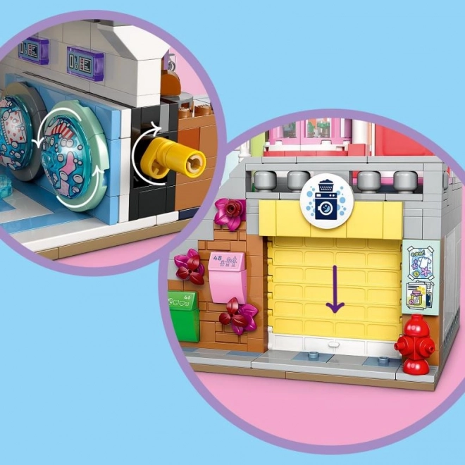 Apartamente și magazine LEGO Friends în orășelul Heartlake