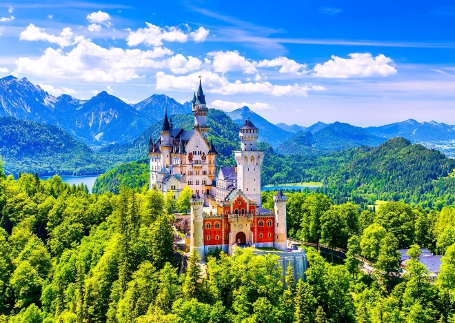 Puzzle Castelul Neuschwanstein Vara, Germania 1000 piese