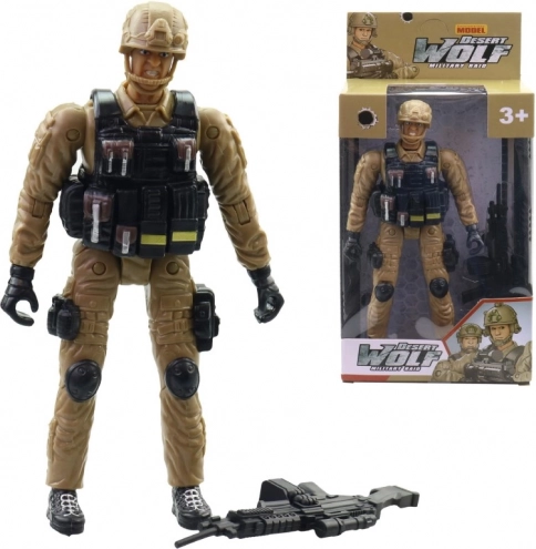 Soldat cu accesorii 18 cm