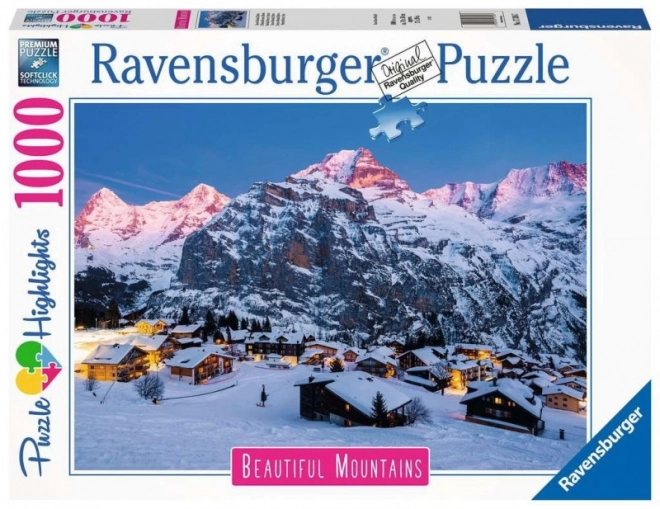 Puzzle 1000 piese - Peisaj Bernese Oberland Murren