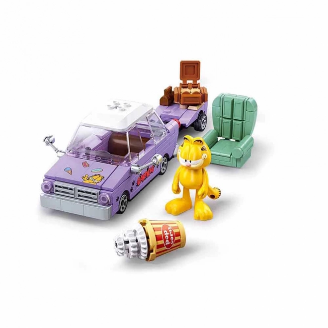 Cursa nebună a lui Garfield - set de construcție Sluban