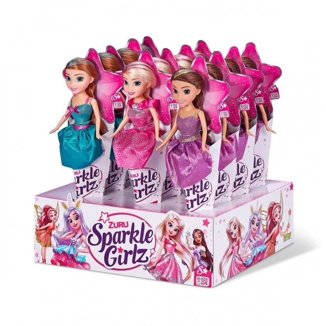 Păpușă prințesă Sparkle Girlz în con 10.5 inch