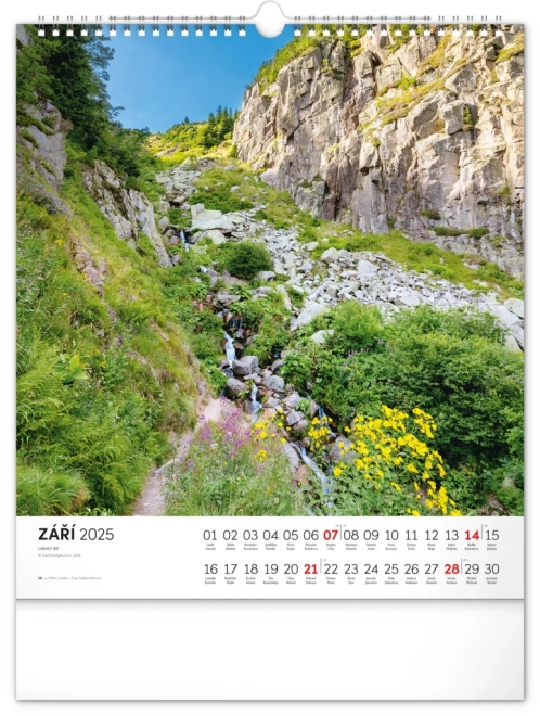 Calendar de perete Krkonoše 2025