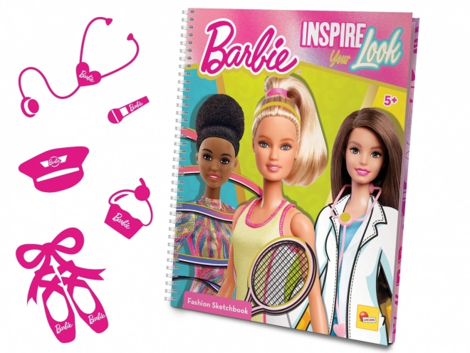 caiet de schițe Barbie inspiră-ți aspectul