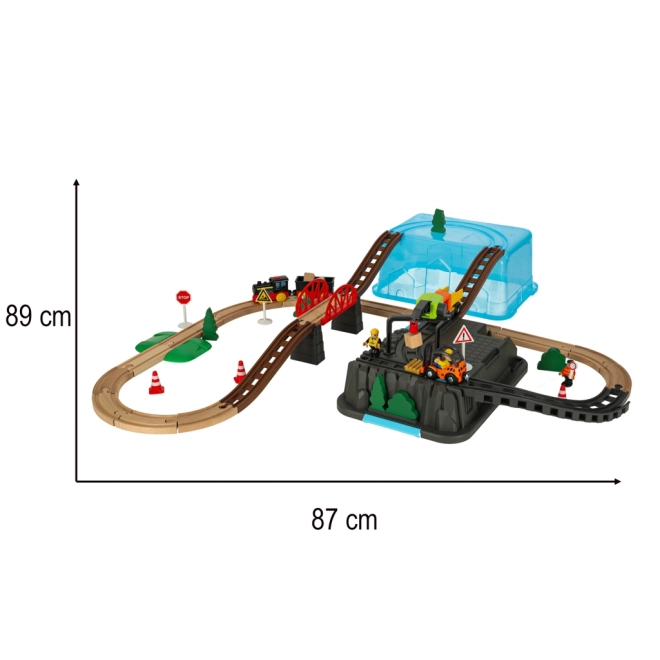Circuit tren pentru copii 55 piese
