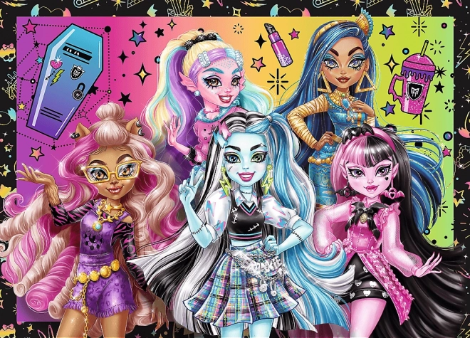 Puzzle Trefl Monster High: Zi electrizant 4 în 1