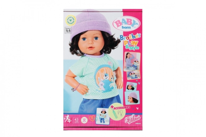 Frățiorul mai mare BABY born Play & Style, 43 cm