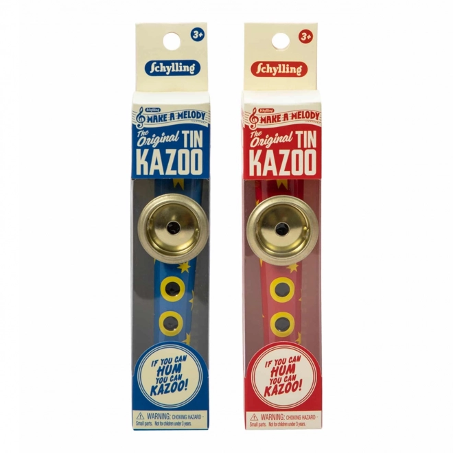 Kazoo din metal clasic de la Schylling - albastru