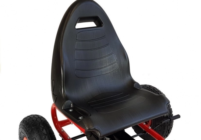 Gokart roșu cu pedale pentru copii