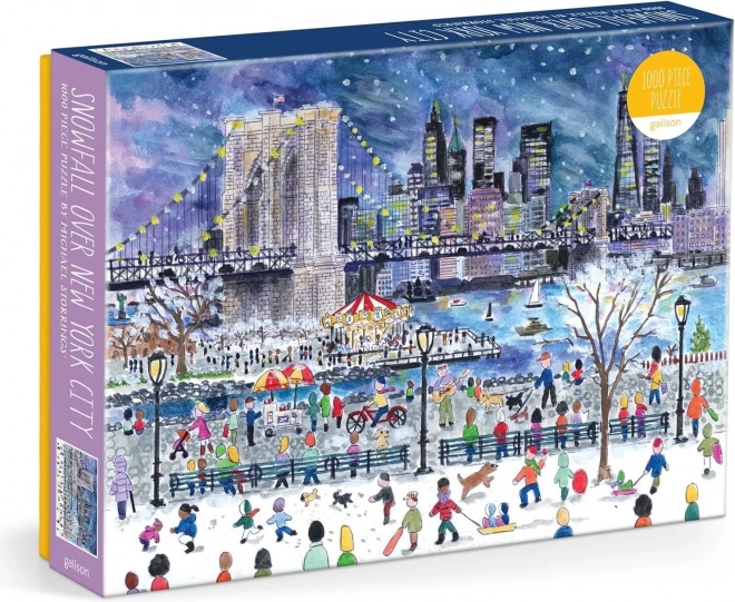 Puzzle Furtună de zăpadă peste New York 1000 piese GALISON