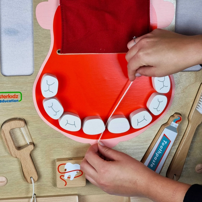 Tablă senzorială igiena orală Montessori