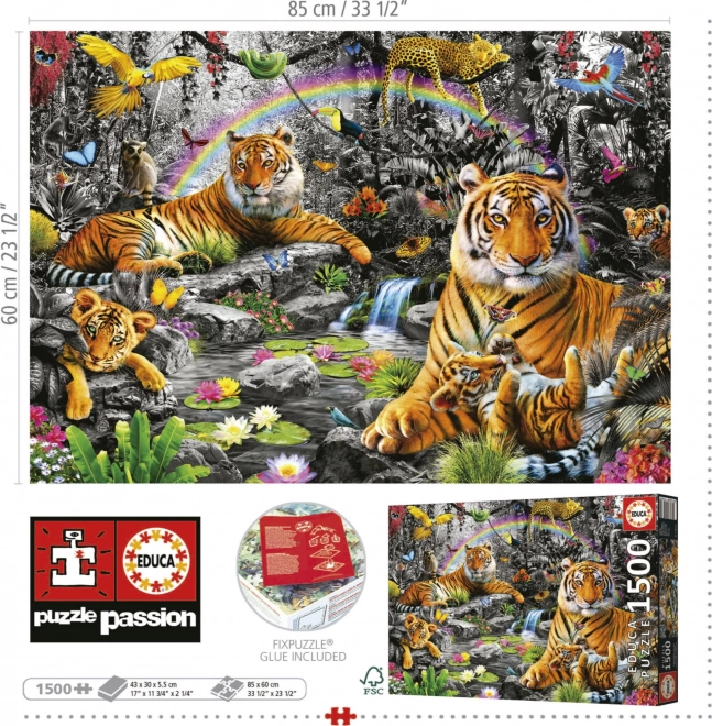 puzzle Educa jungla minunată 1500 piese