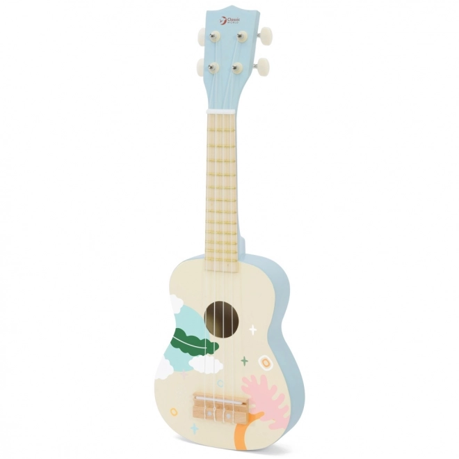 Ukulele din lemn albastru pentru copii Classic World