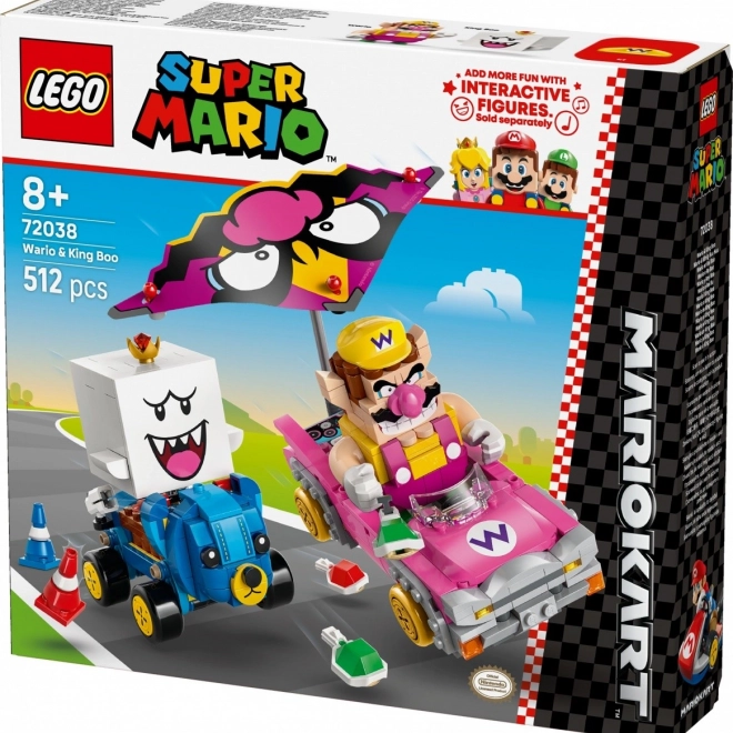 Set LEGO Super Mario Mario Kart - Wario și King Boo