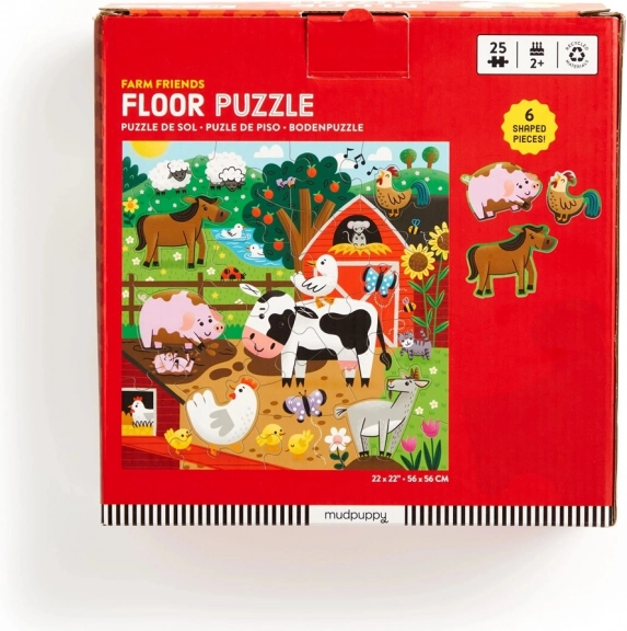 Puzzle de podea Mudpuppy Prieteni de la fermă