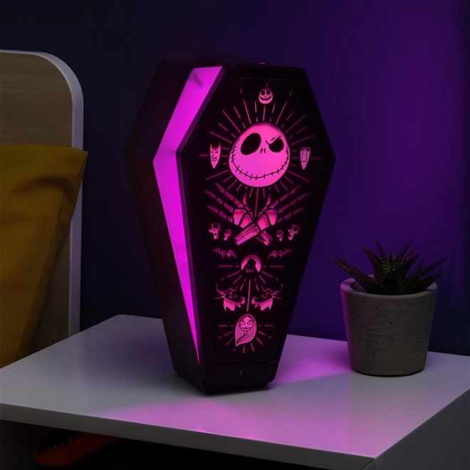 Lumină 3D coșciug Nightmare Before Christmas
